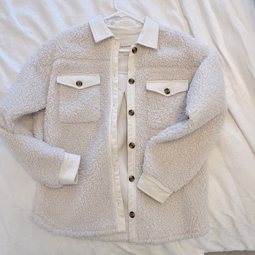 Thread and supply shacket